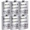 - Personalized Groomsman Flasks, 6pcs Engraved with Funnels -