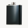 6oz Solid Black Flask for Women